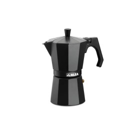 basic nero cafetera italiana aluminio