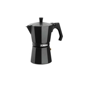 basic nero cafetera italiana aluminio