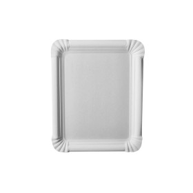Plates Paper pure square 16 5 cm x 20 cm white