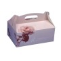 Cake boxes with handle square 16 cm x 10 cm x 