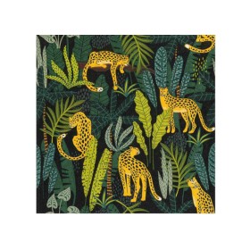 Napkins 3 ply 1 4 fold 33 cm x 33 cm Leopard 8