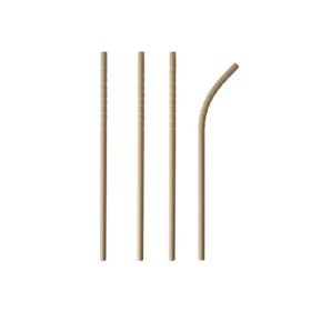 Drinking straws made of paper pure 6 mm 20 cm 