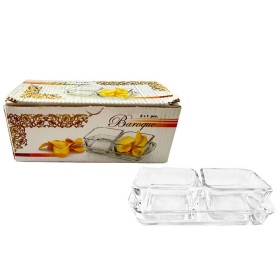 Komplet 3 miseczek do dipów na tacy