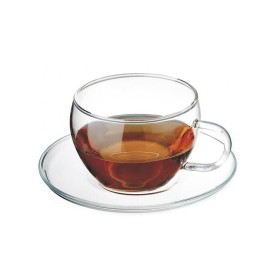 Fili¿anki ¿aroodporne 250 ml + spodki szklane 