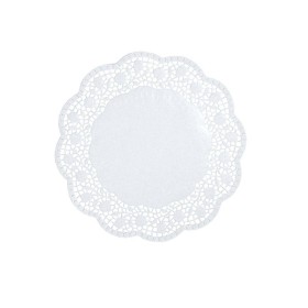 Podk³adki papierowe okr¹g³e 18 cm Bia³e 100szt