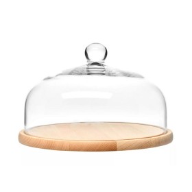 PATERA DREWNIANA OBROTOWA Z KLOSZEM 28,5CM FKL