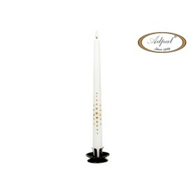 wieca glitter bia³a 220 22