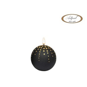wieca glitter kula czarna