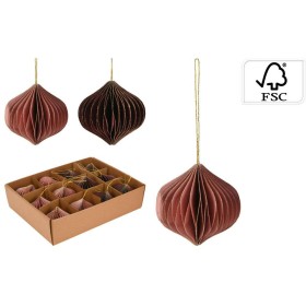 Bombka wi¹teczna choinkowa 8cm z papieru 2kol