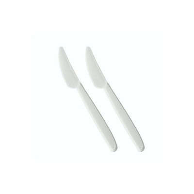 Nó¿ jednorazowy 18,5 cm polistyren bia³y kompl