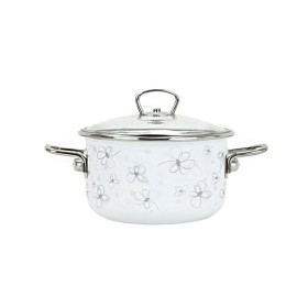 Garnek emaliowany 161,5L Bianco pokrywka szkla