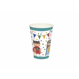 Kubki 200 ml papierowe dekoracja SUPERHERO kpl