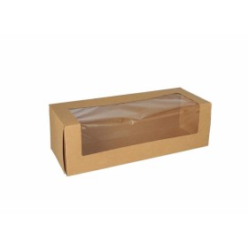 Pude³ko na ciasto 10x32x12cm tektura z okienki