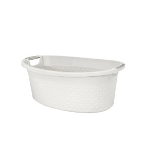 MISKA OWALNA POJEMNOÆ 40L PLASTIK KOLOR BIA£Y