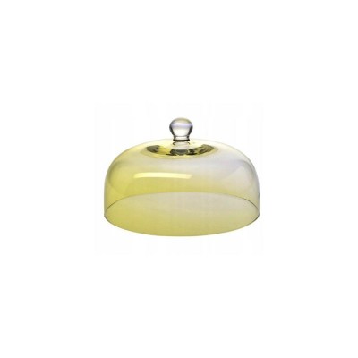 Klosz szklany 26 cm do sera ciast Bursztynowy FKL0108 Krosno Glass