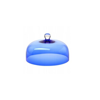 Klosz szklany 26 cm do sera ciast kobalt FKL0108 Krosno Glass