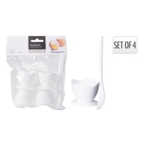 Kieliszki do jajek z ³y¿eczkami zestaw 8 elementowy