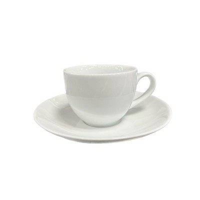 Fili¿anka 200 ml ze spodkiem 16 cm Active Rosy White 1020 Bogucice