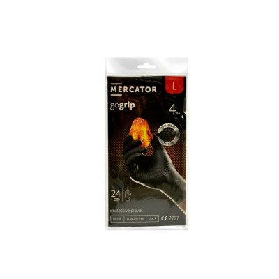 Rêkawice nitrylowe L 4SZT GOGRIP BLACK RP30039004 Mercator